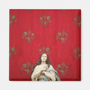 Aimant Statue d'une vierge dans une église de Spaccanapol