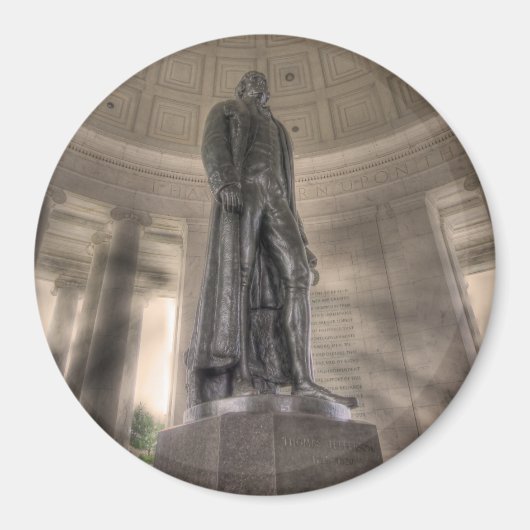Aimant Statue en bronze du mémorial Thomas Jefferson (Devant)