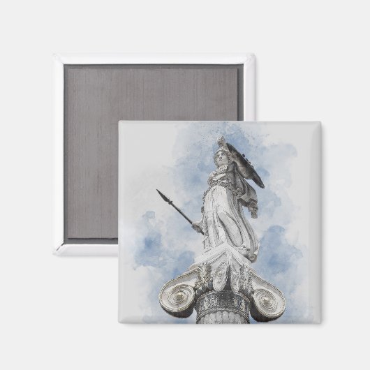 Aimant Statue grecque classique Athéna (Recto/Verso)