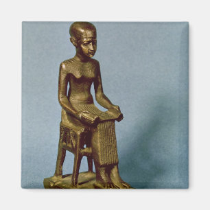 Aimant Statue posée d'Imhotep tenant un ouvert