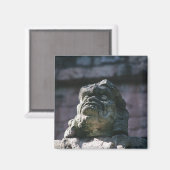 Aimant Statue sculptée en pierre maya Bloc Copan Honduras (Recto/Verso)