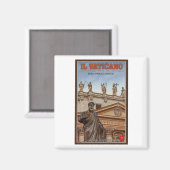 Aimant Statues de la ville du Vatican (Recto/Verso)