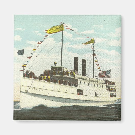 Aimant Steam Ship Bay Line - Cape Cod (Devant)