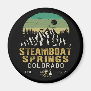 Aimant Steamboat Springs Colorado Mountain Camping Randon