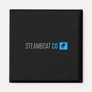 Aimant Steamboat Springs Colorado Snowboard Box Type