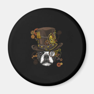 Aimant Steampunk Boston Terrier Dog Shirt Steampunk Lover