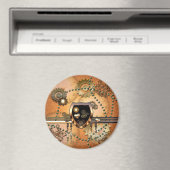 Aimant Steampunk, bouclier impressionnant avec les coeurs (In Situ (Lave-vaisselle))