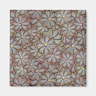 Aimant Steampunk flower power