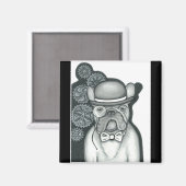 Aimant Steampunk French Bulldog (Recto/Verso)