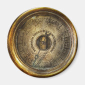 Aimant Steampunk - Le manomètre (Devant)