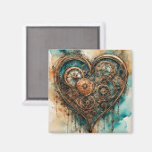 Aimant Steampunk Love Valentine (Recto/Verso)