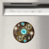 Aimant Steampunk Rusty Background (In Situ (Lave-vaisselle))