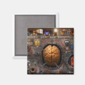 Aimant Steampunk - surcharge d'informations (Recto/Verso)