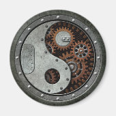 Aimant Steampunk Yin Yang (Devant)
