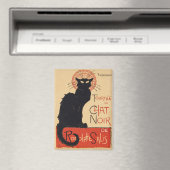 Aimant Steinlen Art Nouveau Chat Noir Chic Impression Vin (In Situ (Lave-vaisselle))