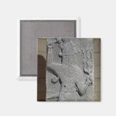 Aimant Stela de Teshub, dieu violent syrien (Recto/Verso)