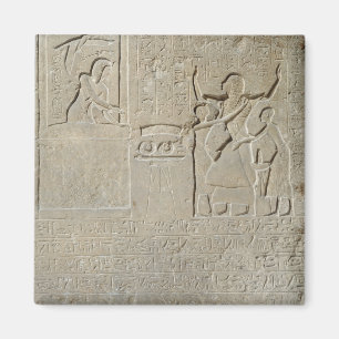 Aimant Stele des colliers, Hormin recevant l'or