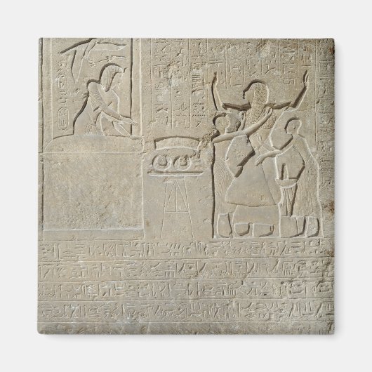 Aimant Stele des colliers, Hormin recevant l'or (Devant)