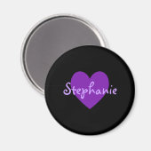 Aimant Stephanie en violet (Recto/Verso)
