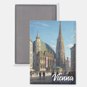 Aimant Stephansplatz Vienna Autriche Travel (Recto/Verso)