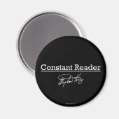 Aimant Stephen King, lecteur constant (Recto/Verso)