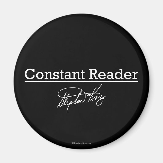 Aimant Stephen King, lecteur constant (Devant)