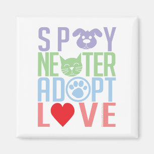 Aimant Stérilisez le neutre adoptent l'amour 2