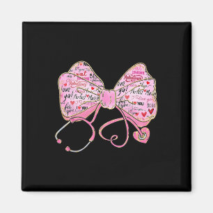 Aimant Stethoscope Coquette Arc Infirmière Amoureux V