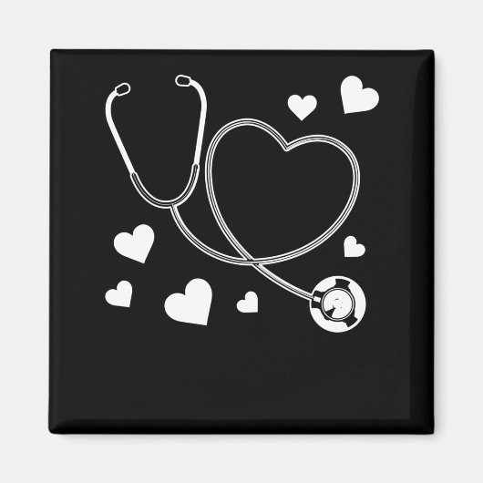 Aimant Stethoscope Nurse Love Hospital (Devant)