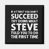 Aimant Steve Gift Name D Birthday Funny Christ  (Devant)