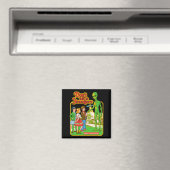 Aimant Steven Rhodes Don't Talk To Strangers Alien Retro  (In Situ (Lave-vaisselle))