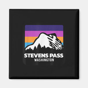 Aimant Stevens Pass Washington Mountain Ski Snowboardi