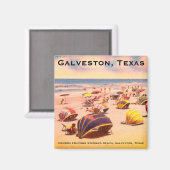 Aimant Steward Beach, Galveston, Texas (Recto/Verso)