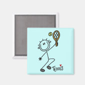 Aimant Stick de base Tennis Tshirts et cadeaux (Recto/Verso)