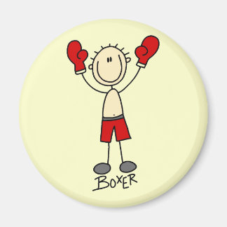 Aimant Stick Figure Boxing T-shirts et cadeaux