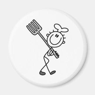 Aimant Stick Figure Chef avec Fourche