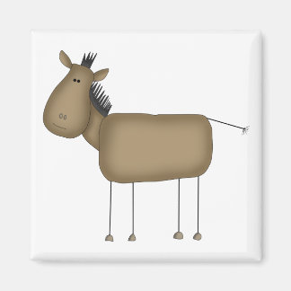 Aimant Stick Figure Cheval Tshirts et cadeaux