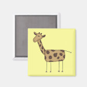 Aimant Stick Figure Giraffe T-shirts et cadeaux (Recto/Verso)