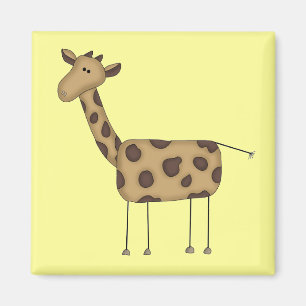 Aimant Stick Figure Giraffe T-shirts et cadeaux