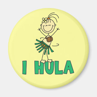 Aimant Stick Figure I Hula T-shirts et cadeaux