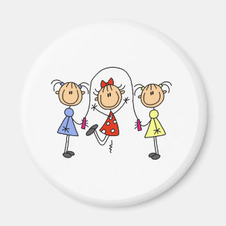 Aimant Stick Girls Jumping Rope
