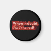 Aimant Sticker à tête rouge 4 (Devant)