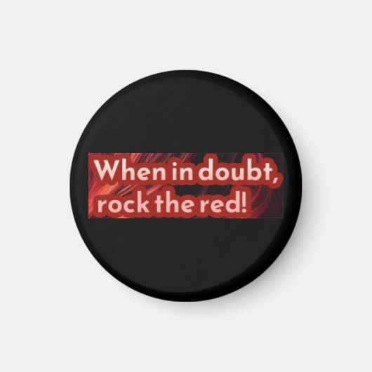 Aimant Sticker à tête rouge 4 (Devant)