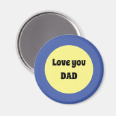 Aimant Sticker Carré à gros point jaune (Recto/Verso)