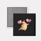 Aimant Sticker de fête de Pangolin (Recto/Verso)