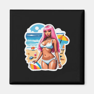 Aimant Sticker de plage Nicki Minaj