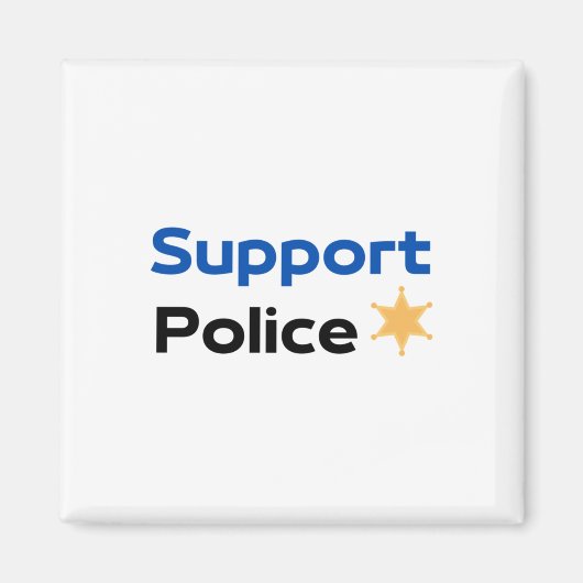 Aimant Sticker de police de support1 (Devant)