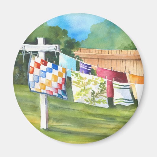 Aimant Sticker en ligne de jardin (Devant)