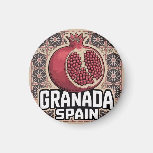 Aimant Sticker Grenade Espagne grenade (Devant)