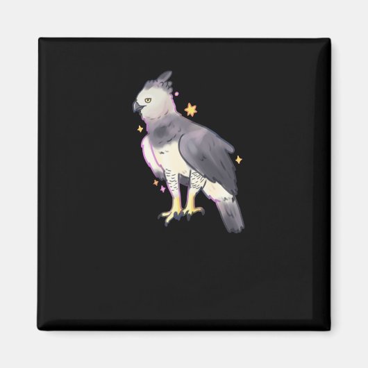 Aimant Sticker Harpy Eagle Art (Devant)
